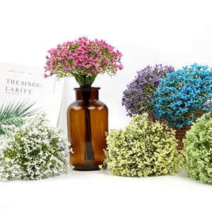 Bouquets artificiels de fleurs de gypsophile en plastique, soie douce, réalistes, pour mariage, décoration de la maison, accessoires de photographie - Product Image 4