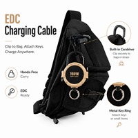 Câble USB-C rétractable portable 100W pour ordinateur portable, bureau et voyages d'affaires