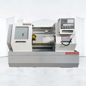 Nc flat bed lathe four-station tool rest CNC lathe CK6150 stainless steel parts processing CNC lathe