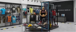 Espositore per Abbigliamento Nero Personalizzabile con Logo, Scaffali Espositivi per Bambini, Appendiabiti per <span class=keywords><strong>Boutique</strong></span> - Product Image 2