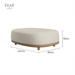 EKAR Horizon Cloud Pouf da <span class=keywords><strong>Esterno</strong></span> |   Sgabello da Patio di Lusso Impermeabile | - Product Image 6