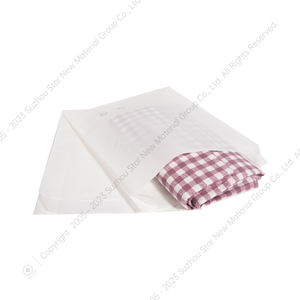 Изготовленный на заказ полупрозрачный белый 35gsm стеклянный вощеный бумажный пакет для упаковки одежды - Product Image 2