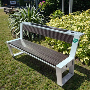 مقاعد خشبية طويلة صحية خارجية مع تخزين للمقاعد الخشبية في الهواء الطلق مقعد حديقة - Product Image 4