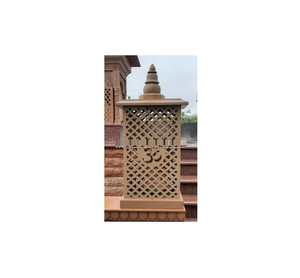 Lampe en pierre de Jodhpur BABA MARBLES Modèle 2529 Design moderne Surface lisse sculptée Moulage Éclat doux Élégant Extérieur - Product Image 3