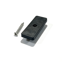 Clips de fixation en plastique pour terrasses extérieures en composite bois-plastique, antidérapants, dissimulés, noirs, installation facile