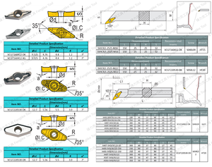VCGT160412/VCGT220530 محور عجلة تشطيب عالي اللمعان مع أداة تحويل شفرة <span class=keywords><strong>CNC</strong></span> OEM التخصيص - Product Image 6