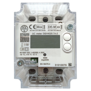 Gsh4020.7a DC <span class=keywords><strong>Meter</strong></span> Độ chính xác cao DC <span class=keywords><strong>kWh</strong></span> <span class=keywords><strong>Meter</strong></span> cho chính xác đo lường năng lượng PTB & Mid đã được phê duyệt - Product Image 1