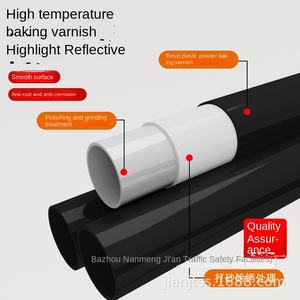 Colonne de tuyaux en acier de marquage routier transfrontalier JI'AN Colonne d'avertissement de parking Barricade Limite de hauteur standard Protection du trafic - Product Image 4