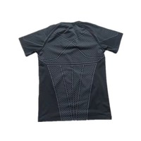 T-shirt de sport pour homme personnalisé avec logo co-marqué, séchage rapide, respirant et extensible, coupe ajustée, manches courtes, pour la salle de sport