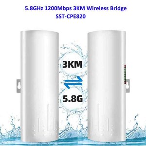 Yeni ürün uzun menzilli çift bant 1200mbps açık CPE kablosuz Wifi erişim noktası ağ köprü 5km iletim PTP - Product Image 2