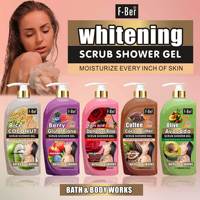 Gel Douche Exfoliant aux Fruits - Hydratant et Nourrissant avec Effets Nettoyants Profonds et Éclaircissants - Gel Douche à la Carotte 1000ml