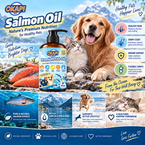 <span class=keywords><strong>Aceite</strong></span> <span class=keywords><strong>de</strong></span> Pescado Premium OKAPI <span class=keywords><strong>para</strong></span> <span class=keywords><strong>Perros</strong></span> y Gatos, Omega 3 EPA DHA, Suplemento Líquido <span class=keywords><strong>para</strong></span> Mascotas, Vitalidad Diaria, Bajo Olor, Botella con Bomba - Product Image 5