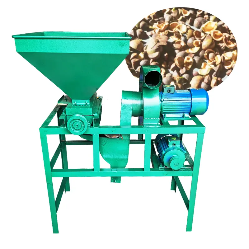 Hiệu quả cao Castor Bean sheller Castor hạt giống vỏ huller máy loại bỏ diesel