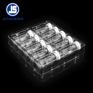 Clear Plastic Box PET 10pcs <strong>Medical</strong> Blister Packaging Vacuum Vials <strong>Tray</strong>