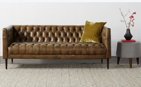 Canapé Chaise Longue en Cuir Rétro Industriel de Luxe, Design Moteur d'Avion Rafraîchissant, Mobilier de Maison pour Hôtel, Chambre, Villa