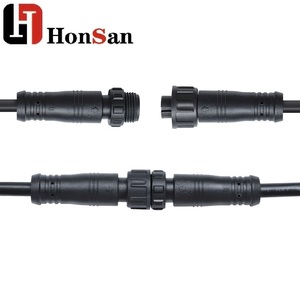 6-कोर 24wg वाटरप्रूफ नर मादा प्लग एम 12 जलरोधी कनेक्टर राउंड एलईडी प्रकाश जलरोधक केबल - Product Image 2