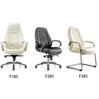 Chaise de bureau exécutive ergonomique moderne pivotante en cuir véritable pour zone de réception avec fonctions réglables