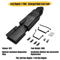 Tangki Bahan Bakar Al Mg Alloy 187L Heavy Duty Baru untuk F-150 Raptor P60 4WD Arctic Adventure Perjalanan Jarak Jauh