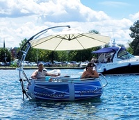 Bateau Donut BBQ Gonflable pour Barbecue Extérieur, Tente Maison Flottante Gonflable pour Camping, Tente Maison Flottante Gonflable pour Parc, Maison-Bateau