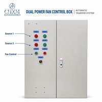 Boîtier de commande de ventilateur à double alimentation 380V 400V mural, armoire complète avec panneau de commande électrique à transfert automatique