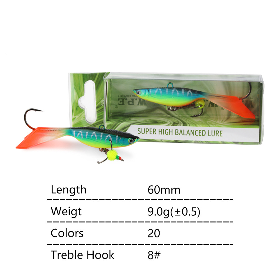 bulk ice fishing lures Strong Killer Fish Shallow Diver but also bring piles of lunkers in summer and fall fishing Wholesale Ice Fishing Luers.60mm 9g