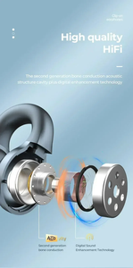 TWS X58 Không Dây Xương Dẫn Tai Nghe Tai Nghe Không Thấm Nước Thể Thao Earbuds Earring Tai Móc Với Mic Tai Nghe - Product Image 5