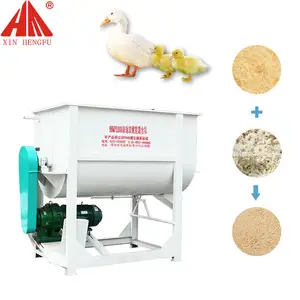 Good Quality 1 Ton Horizontal Pig Chicken Mixer Machine For Animal Feed