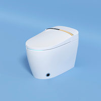 Nouveau design d'une seule pièce intelligente intelligente toilette en céramique capteur automatique électrique rinçage avec application de salle de bain à commande vocale