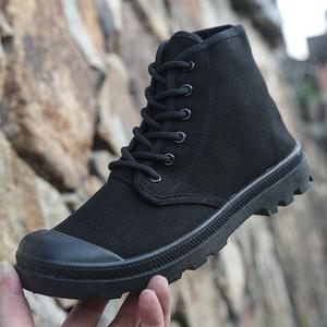 Botas de Desierto de Una Pieza con Cordones Redondos y Punta Alta 2026 para Hombre, Zapatos de Lona para Senderismo al Aire Libre y Deportes Casuales - Product Image 2