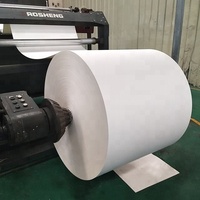 Rouleaux de papier kraft pour tableaux blancs, personnalisés, duplex C1S GC1 FBB, fond gris, papier couché PE pour gobelets, bols et boîtes à emporter
