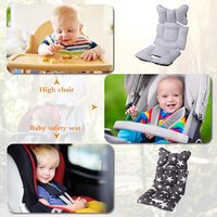 Coussin pour poussette, doublure pour siège auto, coussin pour chaise haute, coussin en coton pour siège auto et poussette