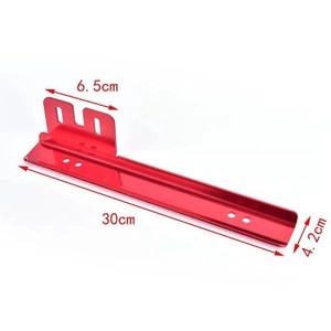 Cadre de plaque d'immatriculation en alliage d'aluminium, pince universelle de 205 mm pour voiture et camion, rouge, noir, bleu, argent, violet, or - Product Image 4
