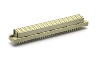 Connecteur femelle droit à quatre rangées DIN 41612, modèle 128P 3511-128FS, boîtier PBT YZTECH Chine pour applications PCB