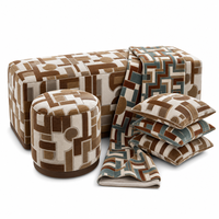 Tissu en velours jacquard 480 g/m² pour canapé, tissu de canapé à poils coupés de haute qualité