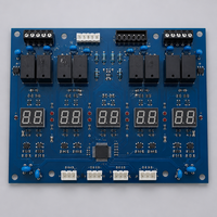 Carte de commande PCB pour plaque de cuisson électrique en céramique à 5 zones, affichage numérique indépendant à 5 groupes, ODM OEM pour plaques de cuisson domestiques et commerciales