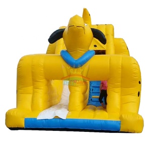 Scivoli gonfiabili su ordinazione del puntatore dello scorrevole giallo del cane degli scivoli gonfiabili su ordinazione della fabbrica dei gonfiabili orientali - Product Image 3