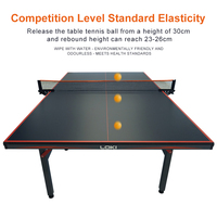 Table de tennis de table Loki 2024 populaire Rxton 2200 standard, surface noire, panneau MDF de 22 mm, table de ping-pong professionnelle