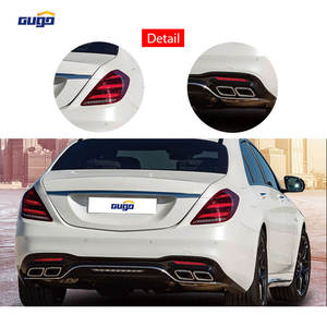 Kit carrosserie GUGO W222 pour <span class=keywords><strong>Mercedes</strong></span> Benz Classe <span class=keywords><strong>S</strong></span> W222 2018-2020, kit carrosserie Maybach, pare-chocs avant et arrière, mise à niveau vers le modèle S63 2018, pièces de rechange - Product Image 5