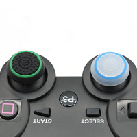 4PCS Antidérapant Silicone Analogique Joystick Cover Thumbstick Thumb Stick Grip Cap pour PS3 PS4 PS5 360 One Controller