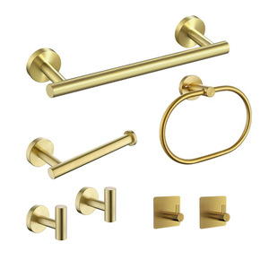 GXY Stainless Steel Towel Bar <b>Set</b> Wall Mounted Bathroom Hardware Kit Corrosion Prevention - Product Image 1