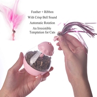 Jouet interactif pour chat ODM/OEM : Distributeur lent de nourriture en forme de labyrinthe avec plumes, jouet à bascule réglable pour l'alimentation et le jeu du chat