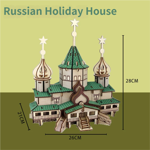 Rompecabezas Educativo 3D de Madera para Armar - Modelo de Arquitectura Rusa para Decoración de Interiores y Juguete (para Niños y Adultos) - Product Image 2