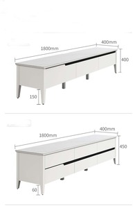 Einfacher moderner holzschlafzimmer nordischer Fernsehschrank Couchtisch mit Schublade für Wohnzimmermöbel - Product Image 3