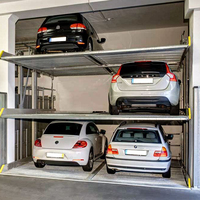 Vente directe usine : Système de stationnement hydraulique en acier à trois niveaux souterrain, sans évitement de trous, pour garage et stockage de véhicules en sous-sol