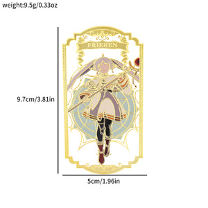 58 styles de marque-pages en métal Frieren Zoro Luffy <span class=keywords><strong>Sailor</strong></span> <span class=keywords><strong>Moon</strong></span> Card Captor Sakura Anime, cadeau de cosplay, papeterie artisanale en alliage - Product Image 3