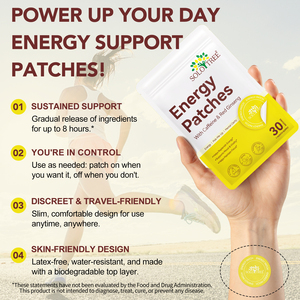 Parches Energéticos Transdérmicos Totalmente Naturales SOLOTREE, Envío Rápido, Cafeína Extra Fuerte para Adultos, 3 Años de Vida Útil, Certificado MSDS - Product Image 6