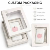 Dompet MagSafe Cetak Kustom, Tempat Kartu Magnetik Personal dengan Penyangga, Pemblokir RFID, Hadiah Natal
