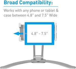 Support de tablette de cuisine 2 en 1 Macally et support mural <span class=keywords><strong>pour</strong></span> <span class=keywords><strong>iPad</strong></span> / support sous l'armoire - Parfait <span class=keywords><strong>pour</strong></span> <span class=keywords><strong>lire</strong></span> des recettes sur le comptoir <span class=keywords><strong>ou</strong></span> <span class=keywords><strong>pour</strong></span> l'utilisation - Product Image 4