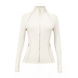 Veste de yoga <span class=keywords><strong>LULU</strong></span> Original Label Authentic Define, respirante, col montant, coupe ajustée, style blazer, pour le sport, le fitness et les tenues décontractées. - Product Image 4