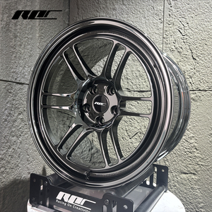 Rines RPF1 Negros Cromados Personalizados Roc de 18 y 19 Pulgadas, Monobloque Forjado, Ligeros JDM, 5x114.3 para Infiniti G35 Q50 - Product Image 1